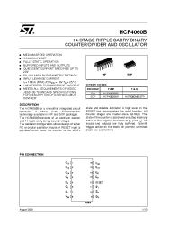Datasheet HCF4060 manufacturer STMicroelectronics