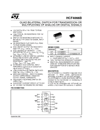 Datasheet HCF4066M013TR производства STMicroelectronics