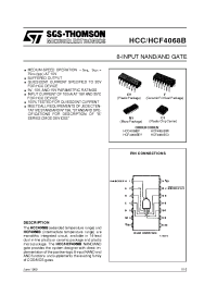 Datasheet HCF4068BC1 manufacturer STMicroelectronics