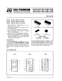 Datasheet HCF4071BF manufacturer STMicroelectronics