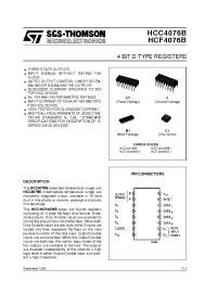 Datasheet HCF4076BC1 manufacturer STMicroelectronics