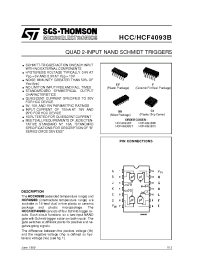 Datasheet HCF4093BEY производства STMicroelectronics