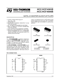 Datasheet HCF4095BM1 manufacturer STMicroelectronics