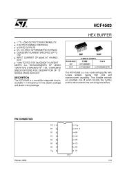 Datasheet HCF4503M013TR производства STMicroelectronics