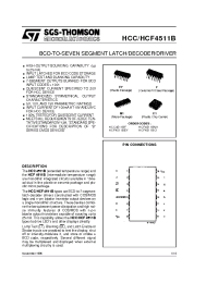 Datasheet HCF4511BM1 manufacturer STMicroelectronics