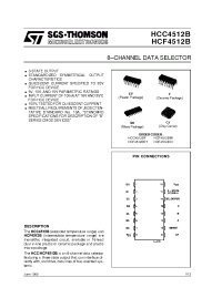 Datasheet HCF4512 manufacturer STMicroelectronics