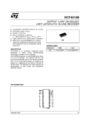 Datasheet HCF4515M013TR manufacturer STMicroelectronics
