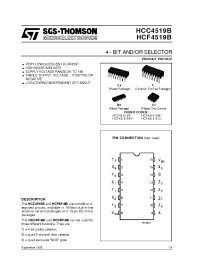 Datasheet HCF4519B manufacturer STMicroelectronics