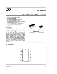 Datasheet HCF4521BEY manufacturer STMicroelectronics