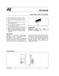 Datasheet HCF4527 manufacturer STMicroelectronics