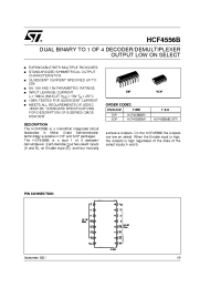Datasheet HCF4556 manufacturer STMicroelectronics