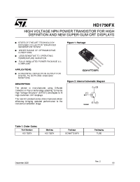 Datasheet HD1750FX manufacturer STMicroelectronics