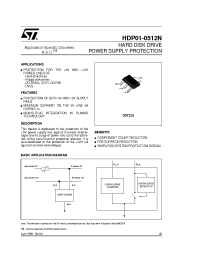 Datasheet HDP01-0512NRL manufacturer STMicroelectronics