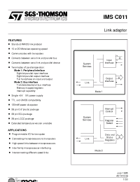 Datasheet IMSC011 manufacturer STMicroelectronics