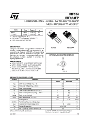 Datasheet IRF634 manufacturer STMicroelectronics