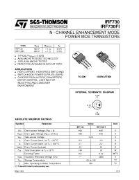 Datasheet IRF730FI manufacturer STMicroelectronics