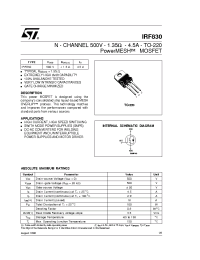 Datasheet IRF830FI manufacturer STMicroelectronics