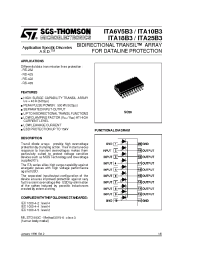 Datasheet ITA18B3 manufacturer STMicroelectronics