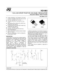 Datasheet KD1083XX25 manufacturer STMicroelectronics