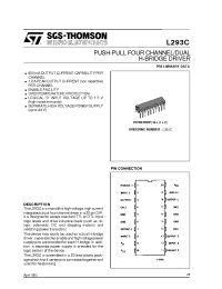 Datasheet L293C manufacturer STMicroelectronics