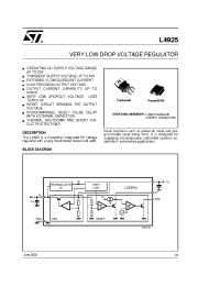 Datasheet L4925 manufacturer STMicroelectronics