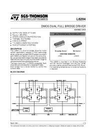 Datasheet L6204 manufacturer STMicroelectronics