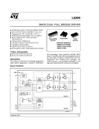 Datasheet L6205D manufacturer STMicroelectronics
