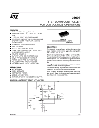 Datasheet L6997DTR manufacturer STMicroelectronics