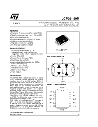 Datasheet LCP02-150M-TR manufacturer STMicroelectronics