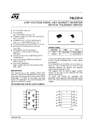 Datasheet LCX14 manufacturer STMicroelectronics