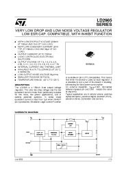 Datasheet LD2985 manufacturer STMicroelectronics