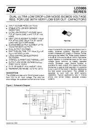 Datasheet LD3986J29R-E manufacturer STMicroelectronics