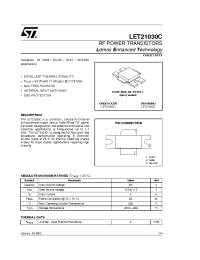 Datasheet LET21030C manufacturer STMicroelectronics