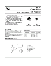 Datasheet LF253-LF353 manufacturer STMicroelectronics