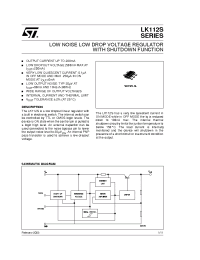 Datasheet LK112SXX37 manufacturer STMicroelectronics
