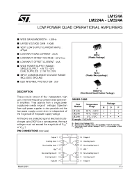 Datasheet LM124A manufacturer STMicroelectronics