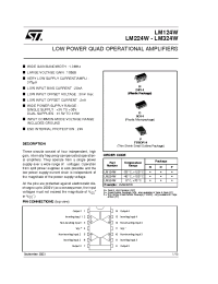 Datasheet LM124W manufacturer STMicroelectronics