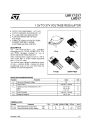 Datasheet LM217D2T manufacturer STMicroelectronics