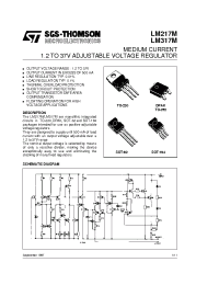 Datasheet LM217MDT manufacturer STMicroelectronics