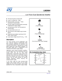 Datasheet LM2904P manufacturer STMicroelectronics