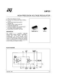 Datasheet LM723 manufacturer STMicroelectronics