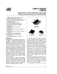 Datasheet LNBP14 manufacturer STMicroelectronics