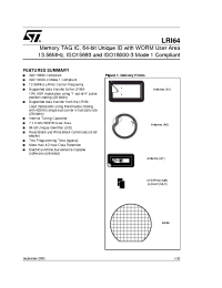 Datasheet LRI64-A7T manufacturer STMicroelectronics