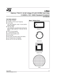 Datasheet LRI64-SBN18/1GE manufacturer STMicroelectronics