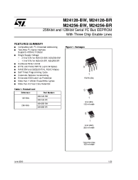 Datasheet M24256-BWMN6TG manufacturer STMicroelectronics