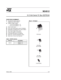 Datasheet M24512-RDW6T manufacturer STMicroelectronics