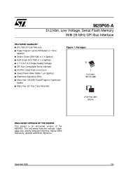 Datasheet M25P05-AVMN6T manufacturer STMicroelectronics