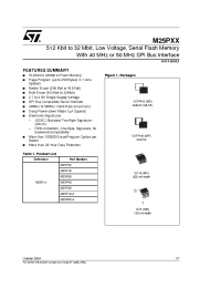 Datasheet M25P10-AVME6G производства STMicroelectronics