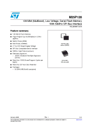 Datasheet M25P128-VME6TG manufacturer STMicroelectronics