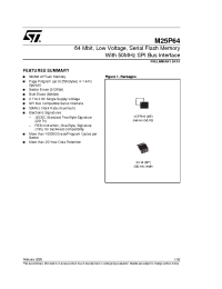 Datasheet M25P64-VMF6 manufacturer STMicroelectronics